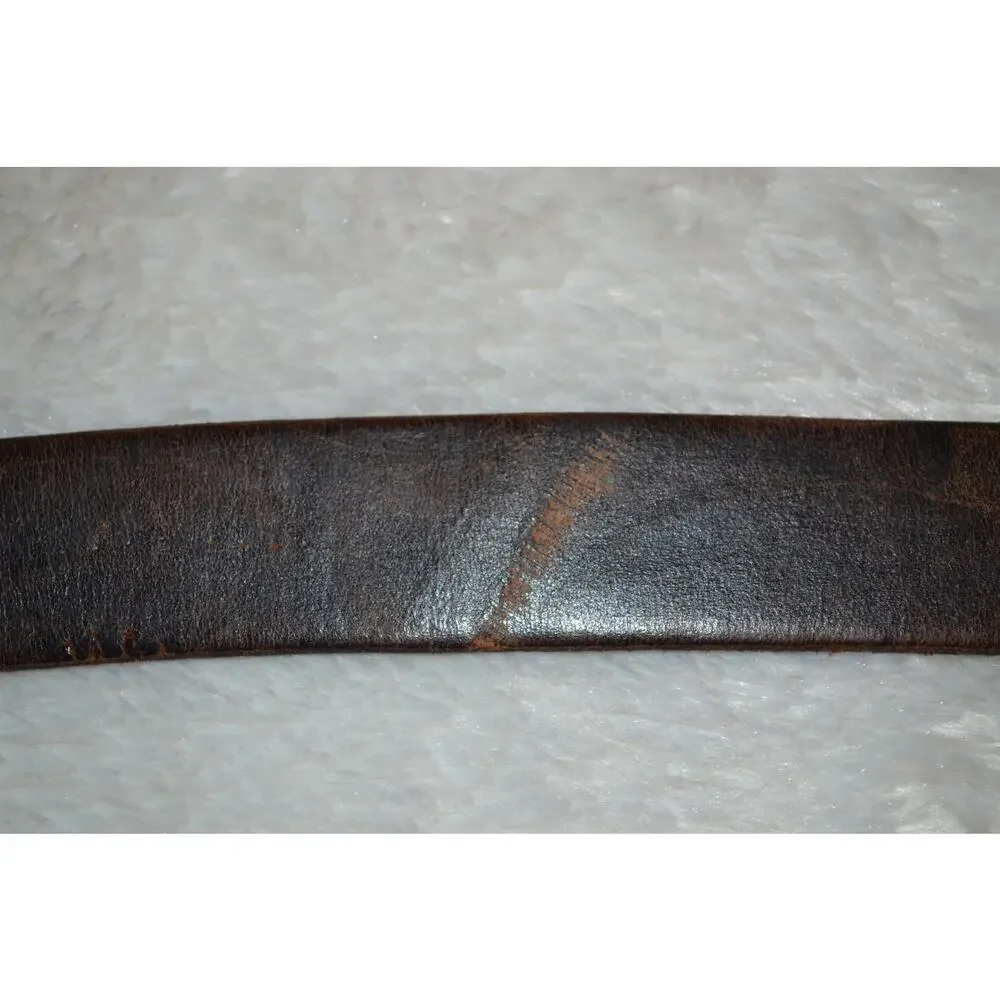Mens Work Leather Dark Brown Carhartt Belt (Scuffed)